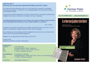 Lebensjahrsiebte Carmen Peter